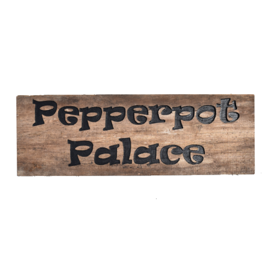 Macrocarpa 'Pepperpot Palace' Sign